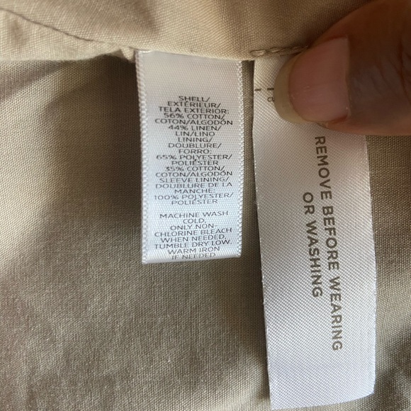 Ann Taylor LOFT Cotton Linen Blazer Jacket - Picture 6 of 8